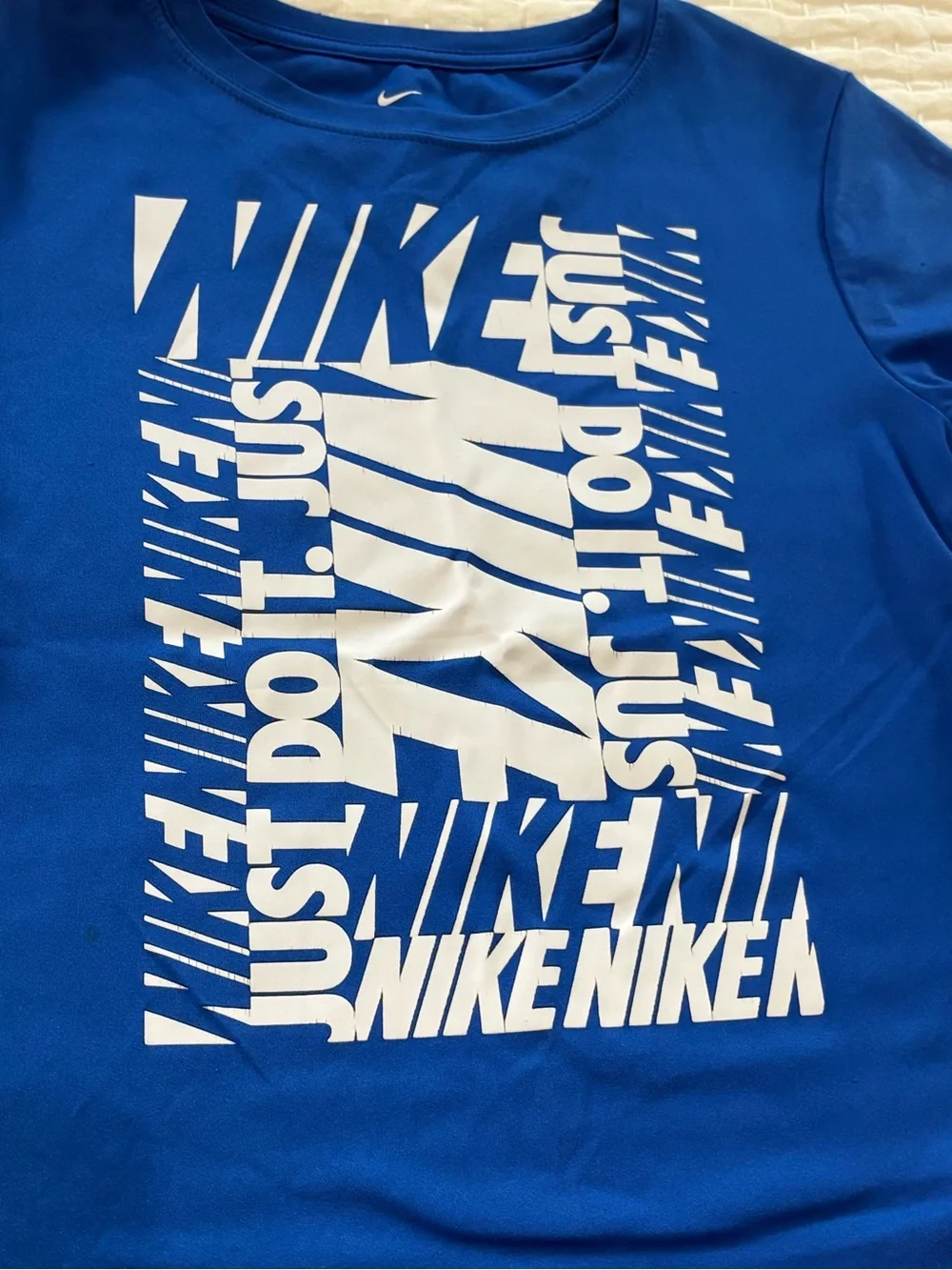 Boys Nike Royal Blue Short Sleeve Graphic Tee